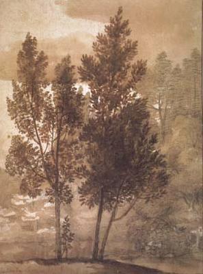 Claude Lorrain Trees (mk17) Norge oil painting art